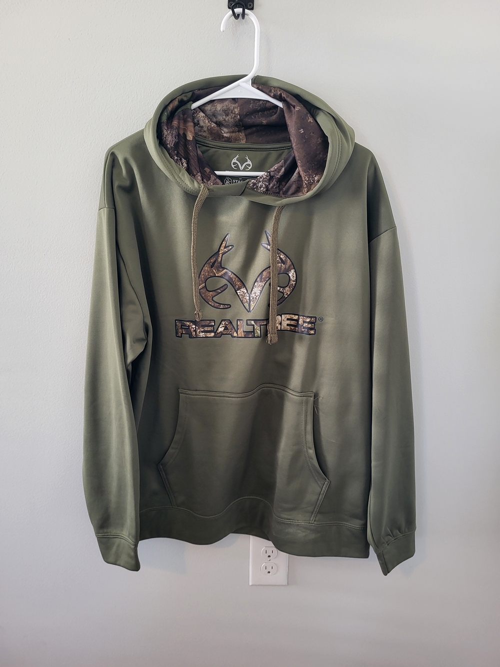 Realtree Olive Green Men's Hoodie - Realtree Logo